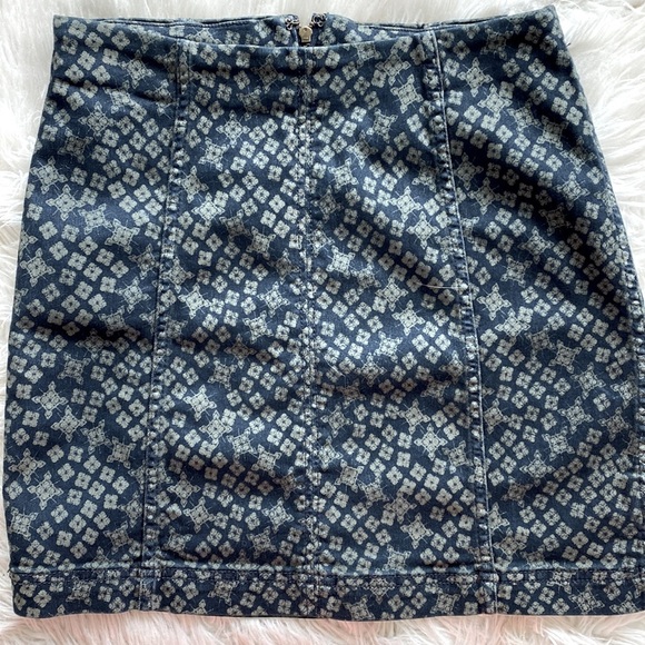 Free People Modern Femme Denim Mini in Indigo Combo - Picture 8 of 10